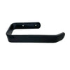 Black Modern Bathroom Wall Accessories Square Toilet Roll Paper Holder Rack UK (Black)