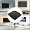 1 Tier Black Glass Floating Wall Mount Shelf DVD Player Sky Box Game Console
