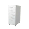 Office Metal Filing Cabinet Cupboard Drawer Unit on Castors Cabinet 5 Drawers UK