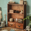 Retro Wall/Desktop Wooden Drawers Storage Cabinet Organiser Cosmetic Jewelry Box