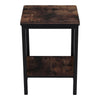 2 Tier Industrial Style Sofa Side Table Corner End Console Coffee Table Bedside