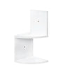 White Floating Wall Shelves Corner Shelf Storage Display Bookcase 2 5 Tier High