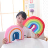 Soft Creative Stuffed Toy Back Cushion Plush Dolls Rainbow Shaped Sofa Pillow UK