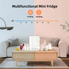LED Mirror Mini Fridge Portable Beauty Ice Box Table Top Small Cooler&Warmer 8L