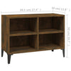 Small Rustic TV Cabinet Chic Sideboard Metal Legs Media Storage TV Stand Unit
