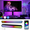 Car Atmosphere LED Strip Light Bar Sound Control Music Sync Rhythm RGB Lamp UK