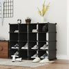 16/20/24 CUBE UNIT INTERLOCKING SHOE STORAGE ORGANIZER RACK DISPLAY STAND BOXES