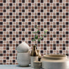 18/90pcs Kitchen Bathroom Mosaic Tile Stickers Self-Adhesive Waterproof Decal