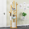 Heavy Duty Corner Coat Stands Rack Clothes Tree Umbrella Portable Hanger Shelf