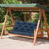 Outdoor Bench Cushion 2-3 Seater Hanging Swing Chair Garden Backrest Bench Mat
