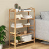 3/4/5 Tier Bamboo Shoe Rack Stand Footwear Holder Storage Shelf Unit Organiser