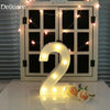 A-Z LED Large Letter 0-9 Number Night Light Sign UP Birthday Party Wedding Decor