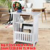 Bedside Table Bedroom Nightstand Storage Cabinet Chest Side End Organizer White