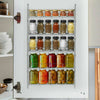 4 5 6 Tiers Wall Mount Spice Herb Rack Holder For Kitchen Door Cupboard Storage