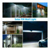 4X 100LED Solar Power PIR Motion Sensor Wall Lights Outdoor Garden Security Lamp
