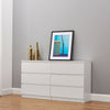 MODERN - White Chest Of Drawers Bedroom Furniture Storage Bedside 2-6 Draws UK