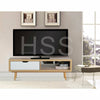 TV Stand Media Unit Cabinet Coffee Table w/ Drawers Storage Wood Legs 120cm Room