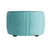 Round Velvet Blue Makeup Dressing Table Stool Footstool Ottoman Sofa Pouffe Seat