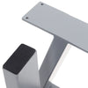Pair Grey Metal Furniture Legs Powered Coated Steel Feet Table Bench Chair Stand