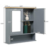 Bathroom Cabinet w/ Doors&Shelves Cupboard Storage Unit 5 Styles Furniture Grey