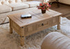 Corona Coffee Table 1 Drawer Solid Wood Occasional Table Mexican Pine