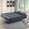 3 Seater Velvet Sofa Bed 3-In-1 Convertible Sleeper Bed Adjustable Sofa Recliner