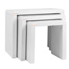 High Gloss Nest of 3 Coffee Tables Side End Table Set Living Room Furniture 40mm
