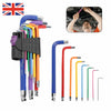 Ball End Hex Key Set Allen Colour Coded Long Torx Multi-coloured Allen Key Set