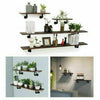 2PCS Pipe Shelf Brackets Industrial Iron Rustic Shelves Wall Floating Supports