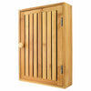 Wall Mounted Wooden Bamboo Key Storage Box Hanging Hooks Holder Organiser