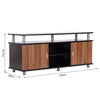 TV Cabinet Stand Entertainment Center Media Furniture Unit Console Black 120cm