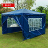 Gazebo 3 sided windows Party Tent Marquee Waterproof Outdoor Wedding Canopy 3X3M