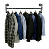 105CM Industrial Pipe Clothing Rack Wall Mounted Clothes Rail Hanging Display HL
