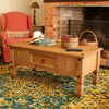 Corona Coffee Table 1 Drawer Solid Wood Occasional Table, Mexican Pine