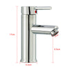 Cloakroom Chrome Luxury Bathroom Modern Basin Sink Mono Mixer Tap with 2 Hoses
