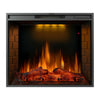 1.8KW Electric Fireplace 30'' Log Burning LED Flame Effect Standing Fan Heater