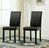 2 x Faux Leather Dining Chairs With Solid Wooden Legs home & restaurants