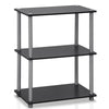Furinno Turn-N-Tube 3-Tier Compact Multipurpose Shelf Display Rack Bookshelf