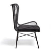 Cane Style Wing Back Rattan Chair – Hand Woven Wicker – Outdoor Garden