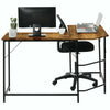 128x120x76.5cm L-Shape Computer Desk Office Corner Desk Laptop Study Workstation