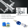 Kitchen Sink Mixer Tap Swivel Spout Dual Lever Taps Mono Modern Chrome Faucet