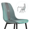 Mondeer Dining Chairs Set 2/4/6 Fabric Upholstered Seat Metal Legs Dining Room