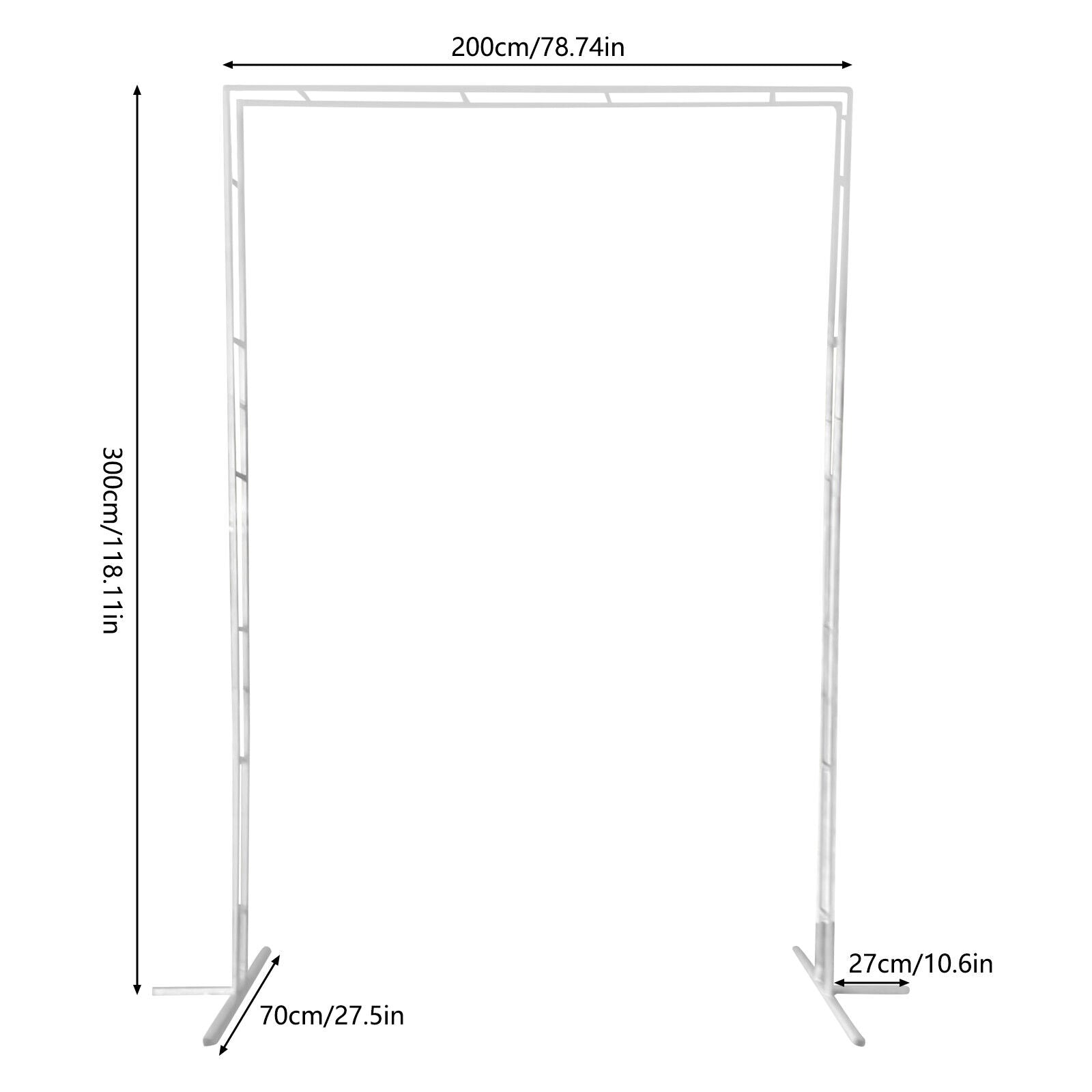 Wedding Arch Stand Heavy Duty Metal Backdrop Frame Venue Decoration Sq ...