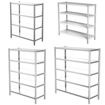 Stainless Steel Kitchen Shelf 4-5 Tier Commercial Shelving Unit Storage Rack
