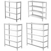 Stainless Steel Kitchen Shelf 4-5 Tier Commercial Shelving Unit Storage Rack