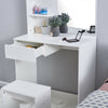 White Dressing Table Set Makeup Vanity Desk Bedroom w/ Drawer&Mirror&