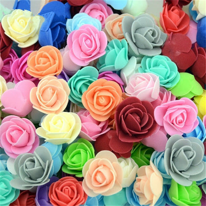 1000x Foam Mini Small Flowers Head Roses Wedding Home Party Decor DECORATION R3K