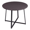 Large Round Dining Table 100cm Wooden Top With Metal Legs Kitchen Dinner Table