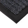 Non Slip Rubber Mat Door Mats Indoor Outdoor Washable Rugs Welcome Door Mat (40cm x 60cm (16" x 24") Gray)