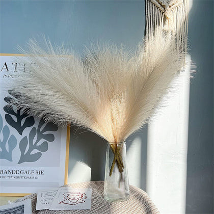 6Pc Artificial Fake Pampas Grass Flowers Home Table Bouquet Bridal Wedding Decor